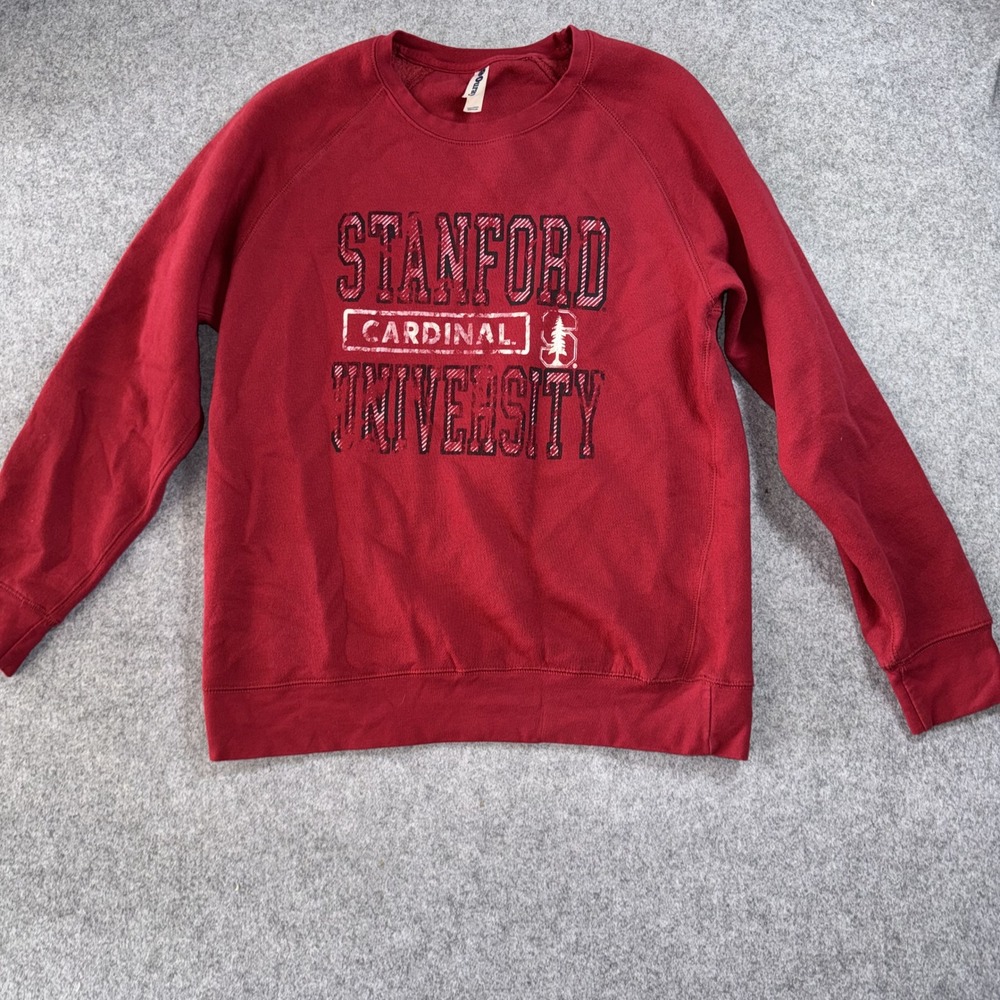 Ouray Stanford Cardinal University Sweatshirt Medium Red Cotton Blend Graphic